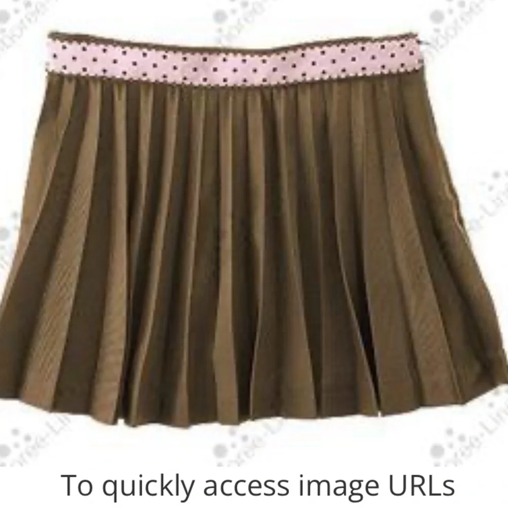 Gymboree NWT Sweeter than Chocolate  pleated accordion skort grosgrain ribbon 9